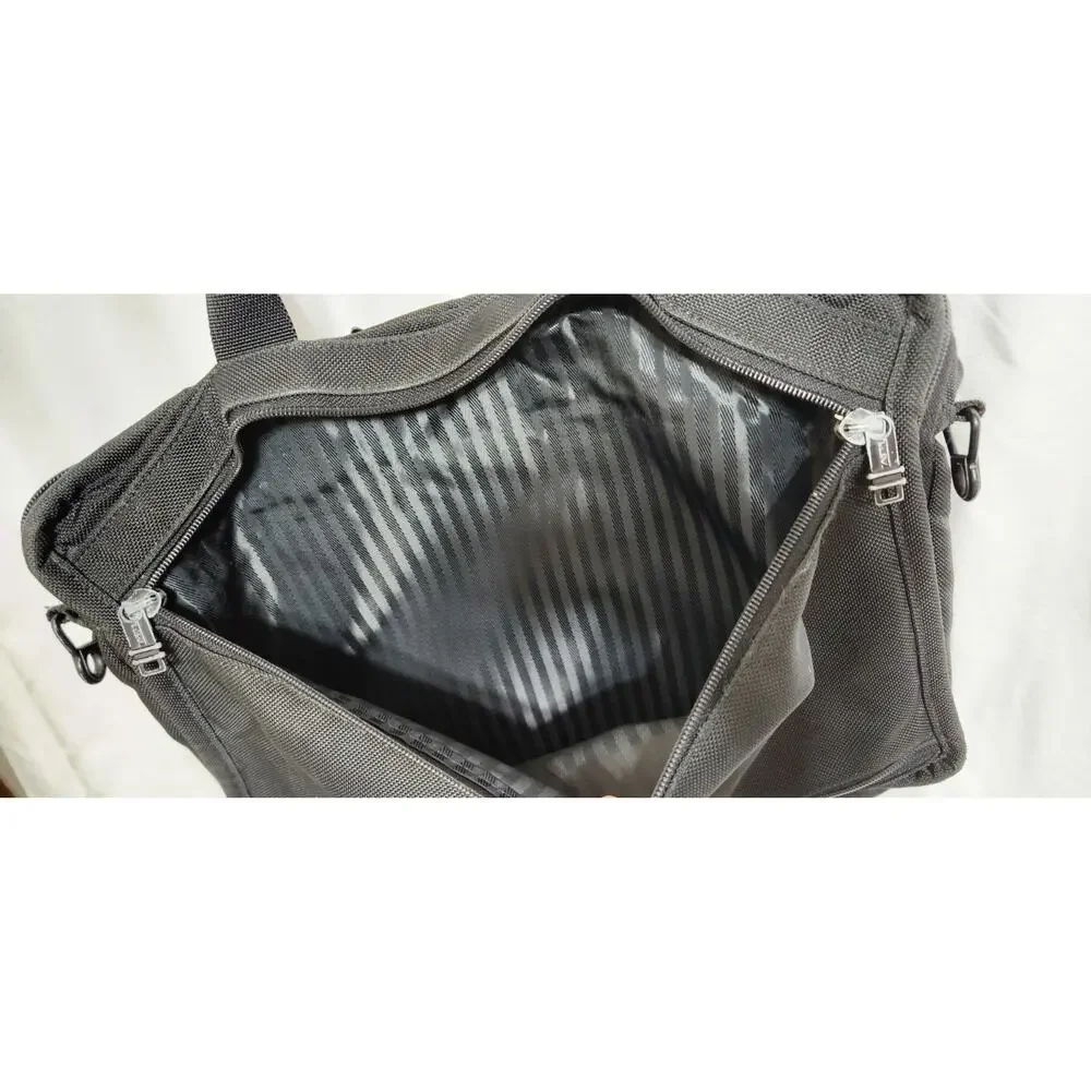 TUMI‎ Alpha Expandable Organizer Laptop Briefcase 208D3– Black Ballistic Nylon